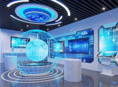 现代科技展厅3D模型下载